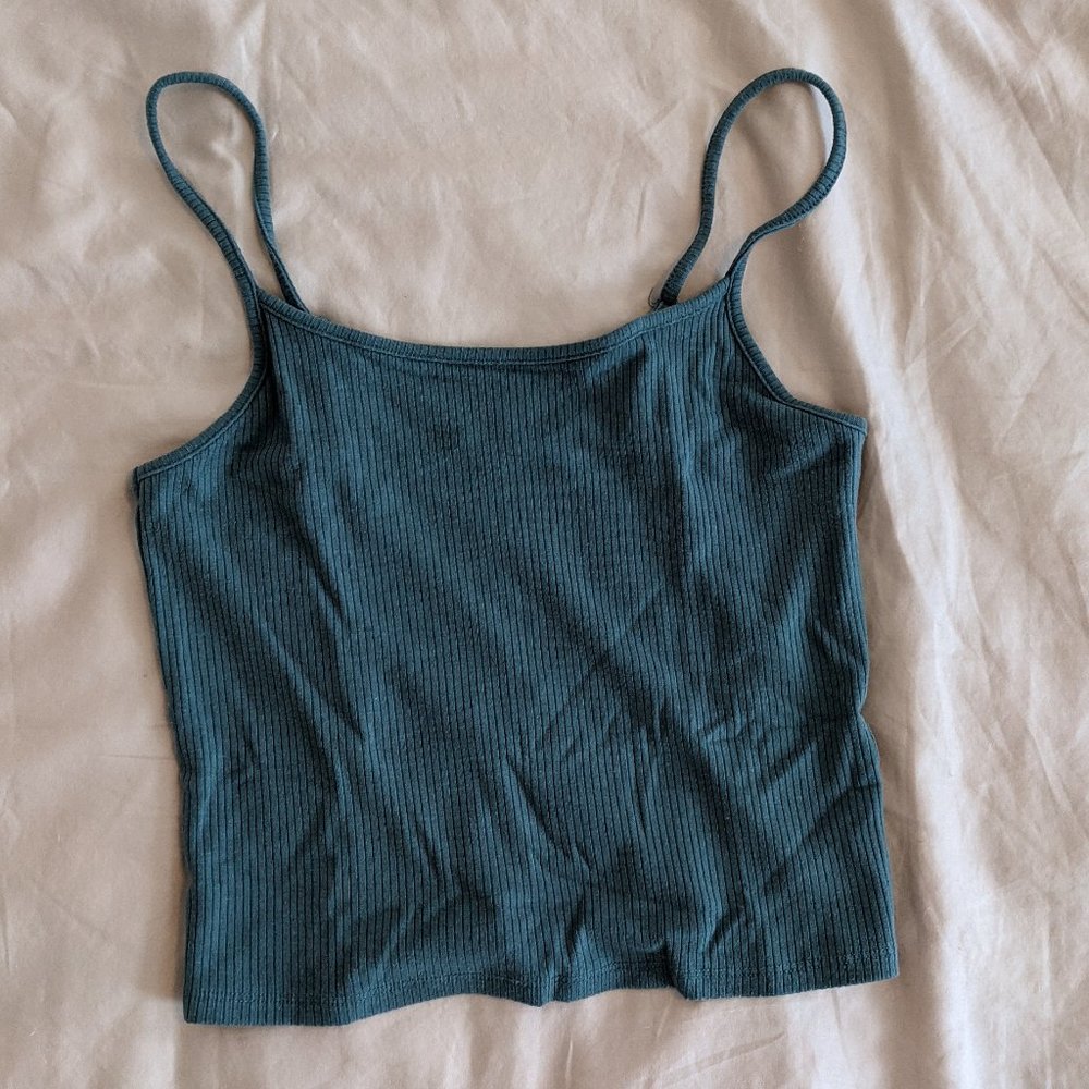 NEW AE Cropped Ribbed Tank